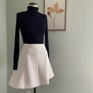 J. CREW Ivory Flare Hem Skirt